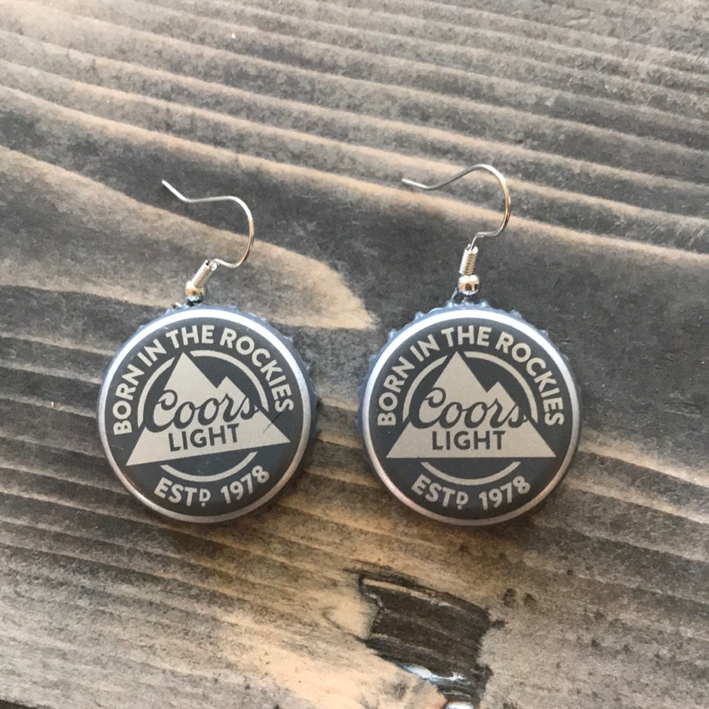 2/$10 Coors Light Beer Earrings Beerings 🗻